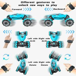 Jouet Télécommandé <span class=keywords><strong>RC</strong></span> <span class=keywords><strong>Auto</strong></span> 3 Couleurs Détection de Geste Voiture Cascade <span class=keywords><strong>RC</strong></span> Rotation 360 Voiture Télécommandée Carro de Juguete - Product Image 3