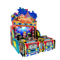 FUNSPACE Machine de tir à la cible d'intérieur pour 4 personnes, jeu de tir de fête, machine de jeu d'arcade à monnayeur