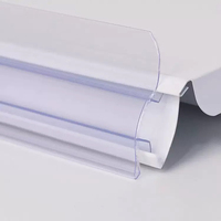 Étagère en plastique PVC personnalisée étiquette de prix porte-étiquette bande de données présentoir pour étagères de supermarché pour fournitures de supermarché