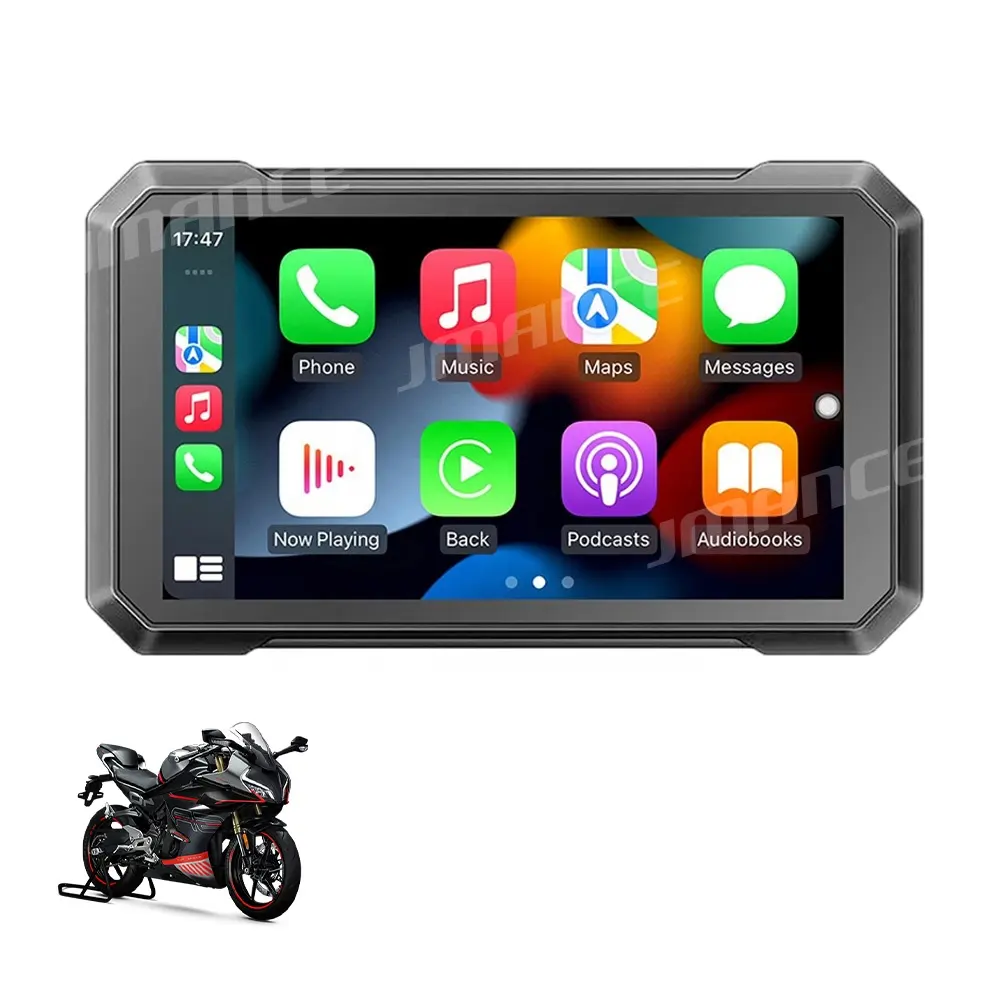 Jmance Android 7 дюймов 1 + 16 ГБ мотоцикл Carplay навигация Gps Wifi Android Auto Carplay водонепроницаемый простой в использовании