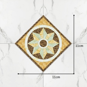 Pegatinas de decoración autoadhesivas florales modernas, pegatinas diagonales impermeables resistentes al desgaste, venta directa de fábrica para - Product Image 6