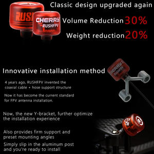 Rush Cherry II FPV 5.8G LDS Antenna LHCP RHCP SMA MMCX UFL Long Range <b>Racing</b> Antenna for FPV Quadcopter <b>Racing</b> <b>Drone</b> - Product Image 5
