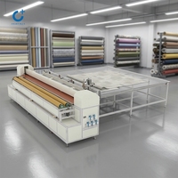 Machine de découpe industrielle à ultrasons pour tissus de stores automatiques, avec écran tactile LCD, table de travail de 3,2 m, certifiée CE, marque C+