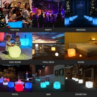 Fabricant chinois de haute qualité, fournisseur de cubes LED lumineux en polyéthylène à 16 couleurs changeantes, 16x16x16