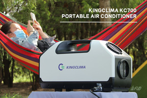 Kingclima Climatiseur portable 12v 24V Mini climatiseur de camping pour tente, camping-car, <span class=keywords><strong>camion</strong></span>, voiture extérieure DC R134a 250W - Product Image 5