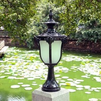 Lampe murale solaire moderne à LED avec abat-jour en verre, étanche, pour extérieur, maison, villa, hôtel, cour, aménagement paysager