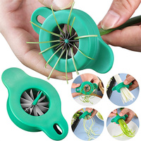 Artilugios de cocina para cebollas verdes, cebos de apio, 12 cuchillas de acero inoxidable, trituradora, cortador de cebolla verde, novedad