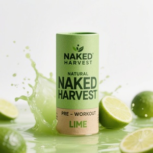 Tube en papier biodégradable personnalisé pour aliments, boissons solides, thé, café, noix, compléments alimentaires - Product Image 2