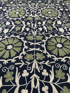 Magnifique couverture Suzani Bukhara Flora brodée, drap de lit décoratif, jeté de lit, tapisserie murale - Product Image 5