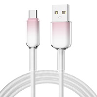 Kabel USB-C (1M/2M/3M) untuk Pengisian Cepat dan Transfer Data Berkecepatan Tinggi. Konduktor Tembaga Murni dengan Selubung Kepang. Earphone Komputer