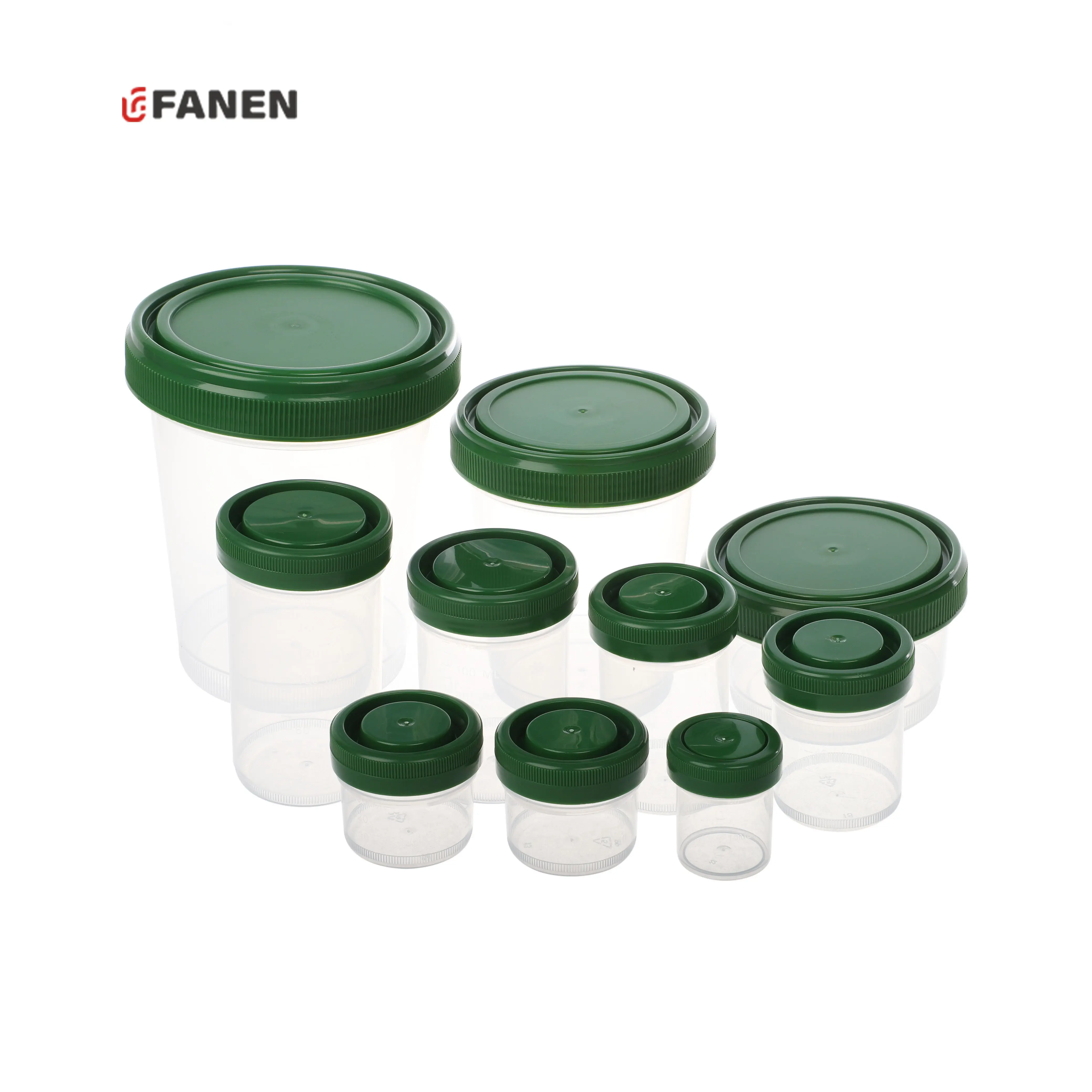 Fanen 120Ml Medisch Gebruik Goede Afdichting Plastic Schaal Schroef Formaline Cup Urine Maatbeker