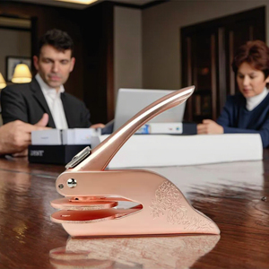 Customizable Portable Office Embosser Customized Corporate Engraving Seal <strong>Stamp</strong> for Paper &amp; Envelopes Customized <strong>Stamp</strong> - Product Image 1