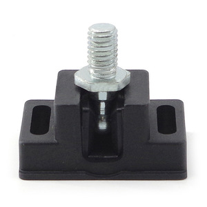 Nylon Door Stopper Black Plastic Wall Mount Industrial Grade For Cabinet And Distribution Box 3030 4040 Profile Accessories - Product Image 1