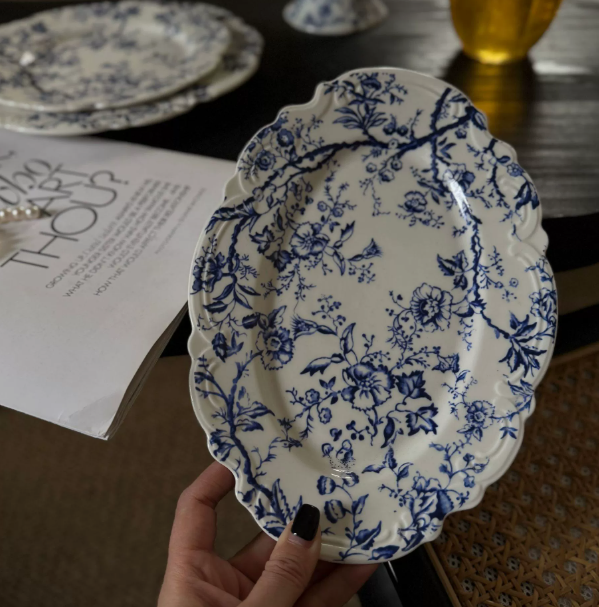 จานลึกทรงรี ขนาด 10 นิ้ว