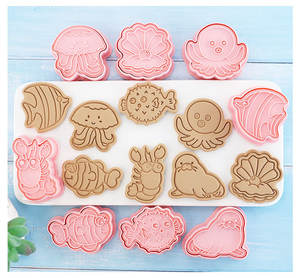 <span class=keywords><strong>Emporte</strong></span>-pièces animaux avec piston Set d'embouchures 3D Dinosaure <span class=keywords><strong>marin</strong></span> Embossage pour Biscuit Fondant <span class=keywords><strong>Emporte</strong></span>-pièce en polymère - Product Image 1