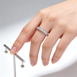 ANILLO DE COMPROMISO CLÁSICO DE ORO SÓLIDO DE 9K10K14K18K CON DIAMANTE CVD CULTIVADO EN LABORATORIO CON CERTIFICADO IGI PARA HOMBRES Y MUJERES - Product Image 5