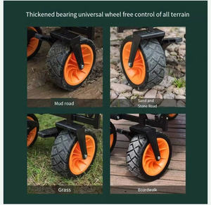 Zware Outdoor Inklapbare Camping Wagon Vouwwagens Karren Met Wielen - Product Image 3