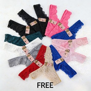 Braguitas <span class=keywords><strong>de</strong></span> Bikini <span class=keywords><strong>de</strong></span> Encaje Elástico Floral para Mujer, Modelo LAS235, Talla Única, Cintura Baja, Bragas <span class=keywords><strong>de</strong></span> Encaje para Mujer, 0.3 Dólares - Product Image 3