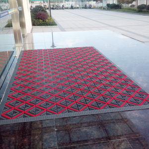 Popular Eva Door Entrance <strong>Floor</strong> Mat <strong>Brush</strong> Anti Slip Hollow Matting Three in One Interlocking Triad Modular Tiles Mat - Product Image 4