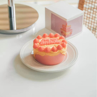 Bougie artistique en cire d'abeille en forme de fruit avec logo personnalisé, parfum fruité fait main pour les cadeaux de fête de Noël, les événements d'entreprise et la décoration.