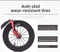 Vélo pour enfants de 1 à 12 ans, 12-20 pouces, avec siège arrière sécurisé, pédales réglables en hauteur, roues d'apprentissage, pour enfants de 110-160 cm