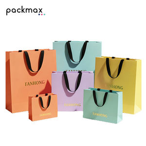 Bolsa de Papel Laminado con Logotipo Personalizado, Ecológica, de Lujo, para Joyería, Vino, Compras, Fiestas de Cumpleaños y Bodas, para Supermercado - Product Image 1