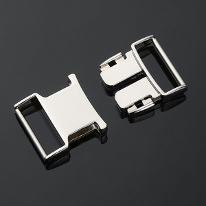 Hebilla metálica de doble punta de aleación de zinc plateada para cinturones, bolsos, mochilas, correas, accesorios de ferretería, sujetadores DZQ344-25 - Product Image 2