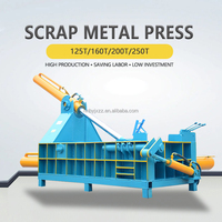 Chine Bon 125T Presse à balles hydraulique pour ferraille Machine de recyclage des boîtes de conserve en aluminium
