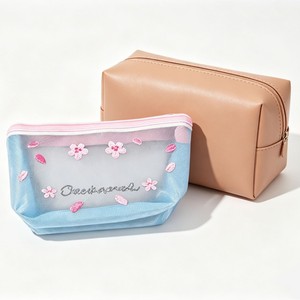 Bolsa de malla fresca y portátil para niñas, monedero <span class=keywords><strong>Sanrio</strong></span>, bolso de mano pequeño con patrón floral, cierre de cremallera, bolsa de almacenamiento transpirable - Product Image 4