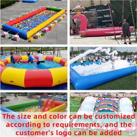 Grande piscine gonflable mobile commerciale, parc aquatique extérieur pour parents et enfants, équipement d'amusement pour les activités de la maternelle