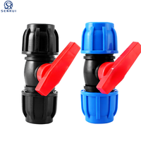 Raccords de tuyauterie en compression HDPE PP en gros PN16 Filetage femelle Té Connexion rapide Connecteurs de douille pour système d'irrigation d'eau