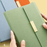 Agenda en cuir PU, classeur 2026, agenda personnalisé avec logo A5 avec coffret cadeau