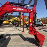 Excavadora de orugas de caucho Yanmar Mini de 5.5 toneladas fabricada en Japón, modelo Vio55-6B con motor EPA 2023, excelente bomba de engranajes y cojinetes para motor.