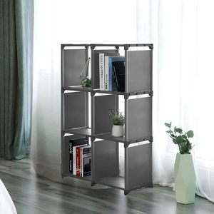 Modular <b>Shelf</b> 6 Cubes 107x29x108 Cm Waterproof Storage <b>Unit</b> For Home Organization - Product Image 6