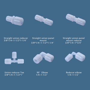 Raccordo a T ridotto svasato in PFA ad alta purezza resistente ad acidi e alcali per tubazioni chimiche e di semiconduttori - Product Image 5
