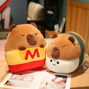 Capybara ตุ๊กตายัดนุ่นรูปสัตว์สไตล์เฟรนช์ฟรายส์ตุ๊กตาตุ๊กตาน่ารักสำหรับเด็กวันเกิดวันคริสต์มาสเล็บของขวัญซักได้ - Product Image 3
