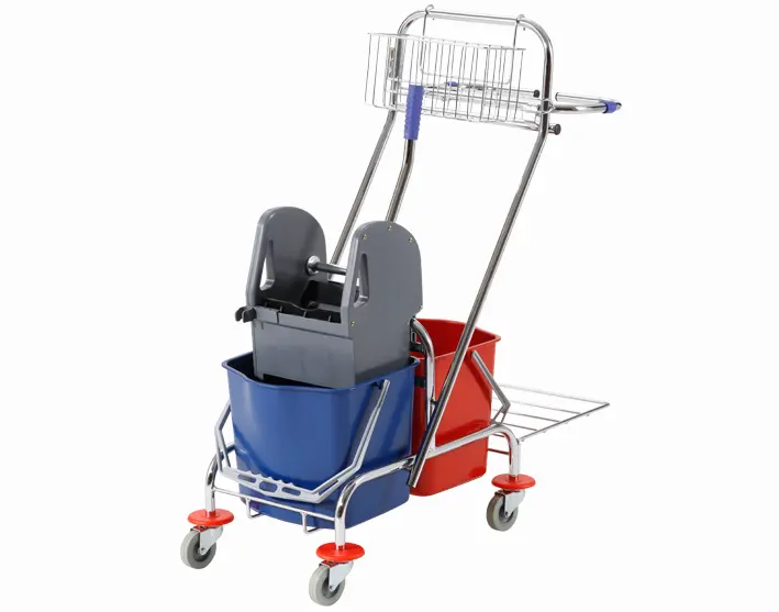 34L Dual Ember Alat Pemeras Trolley-Down Tekan Alat Pemeras untuk HOTEL/Restoran Alat Pemeras dengan Dua Ember YG08087