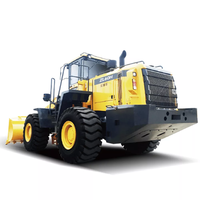 Kombinasi Wheel Loader dan Backhoe Listrik 2-in-1, Skid Steer Front Loader, Kapasitas Angkat 1 Ton, Penggerak 4 Roda, Hemat Energi