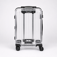 Maleta Transparente, Ligera, de Cabina, Rígida, para Viaje