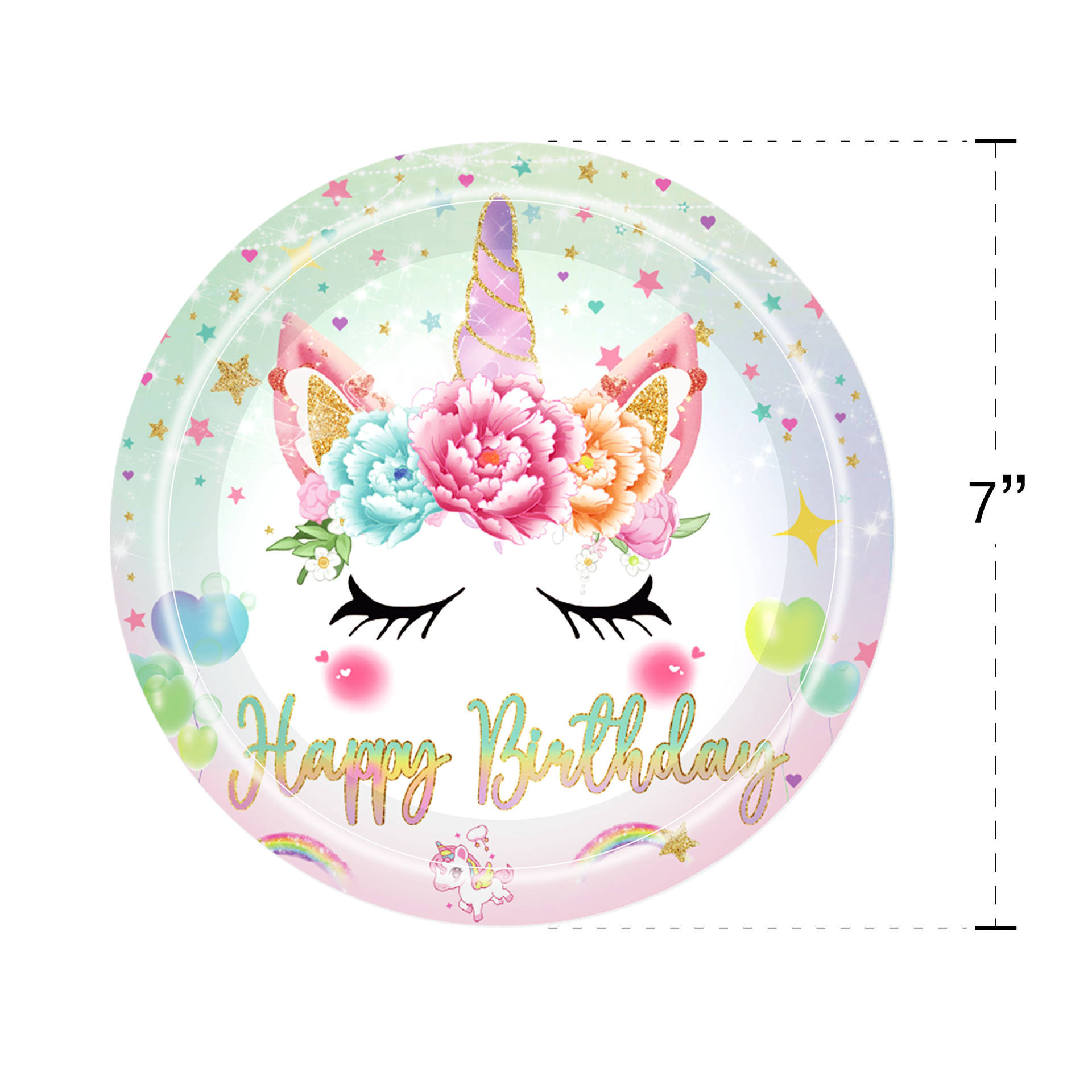 Pink        7 inches * 25pcs