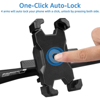 Support universel pour téléphone portable, rétroviseur de moto, pour scooter, pour vélo