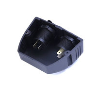 Prise de chargeur de voiture double USB 5V avec voltmètre numérique LED, montage sur panneau, prise de courant étanche pour camping-car, voiture, bateau, camion, marine