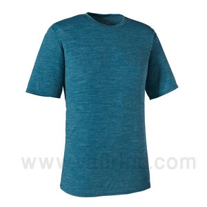 Camiseta de manga corta Estilo básico para hombre Prenda superior de color sólido Camisa base de media manga Cuello redondo - Product Image 6