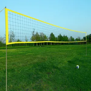 ชุดวอลเลย์บอลชายหาดกลางแจ้ง ระบบขาตั้งตาข่ายวอลเลย์บอลแบบพกพาบนหญ้า