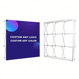 Custom 8ft 10ft 20ft Aluminium Folding Pop up <b>Backdrop</b> Display Banner <b>Stand</b> - Product Image 4