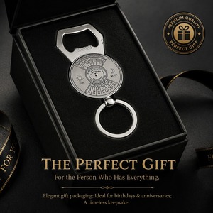 대량 3 in 1 금속 영구 달력 키체인 포켓 병따개 기업 홍보용 선물 맞춤 로고 가능 - Product Image 3