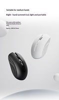 Ratón inalámbrico multimodo Rapoo M350G, Bluetooth 5,0, 2,4G, 5 niveles DPI 2400, clic silencioso para oficina, PC y portátil