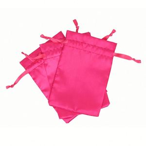 Sac de voyage personnalisé en satin de soie recyclable 20*30cm avec cordon de serrage pour l'emballage et le rangement de perruques, chaussures, sacs à main, et comme sac anti-poussière - Product Image 3