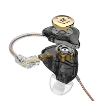 Auriculares In-Ear con Cable KZ EDX PRO, Monitores de Alta Fidelidad con Sonido de Bajos Profundos, Auriculares IEM con Controlador Dinámico de 10 mm