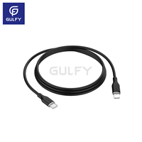 GULFY pabrik harga grosir Logo kustom fleksibel kualitas makanan Usb Tipe C 3A pengisian cepat kabel Data GC-138L